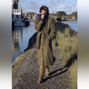 Zara Khaki Trench Coat